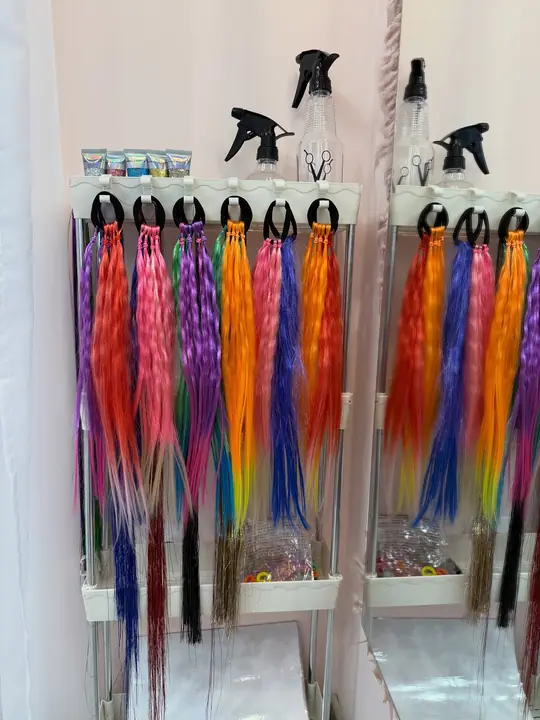 The coloured extensions we pick for braids