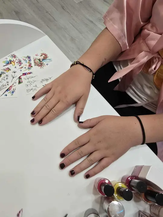 A manicure in special colours for children